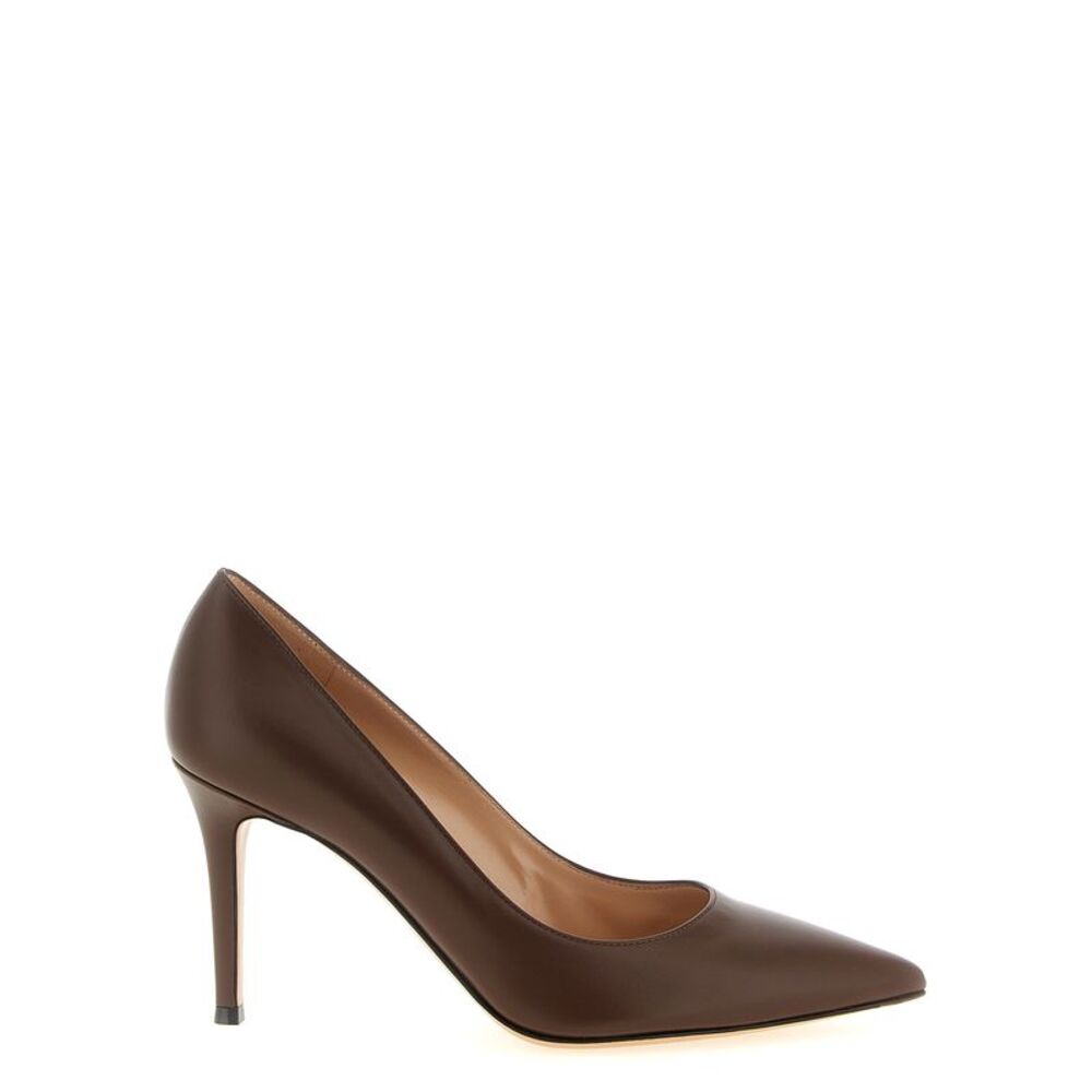 Gianvito Rossi Brown Calfskin High Heel Women's Pumps